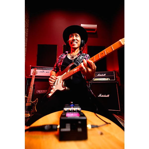 MS 80IR MultiStomp Pedal with Multi Layer IR Technology Effects Pedal Black and Gold