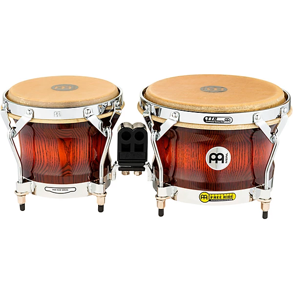 MEINL Free Ride Series Woodcraft Bongos Antique Mahogany Burst 7 in. and 9 in.