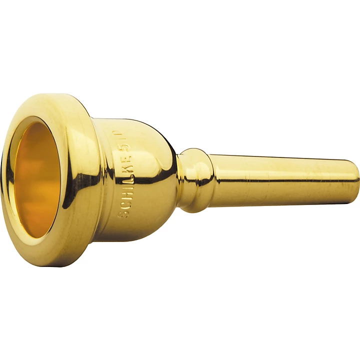 Gold Plated Trombone Mouthpieces Small Shank 51D Gold