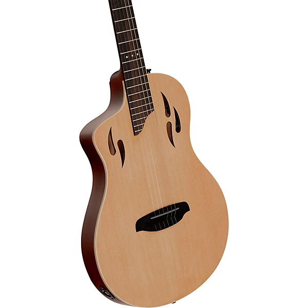 Ortega TourPlayer Standard Left Handed Nylon String Acoustic Electric Guitar Natural