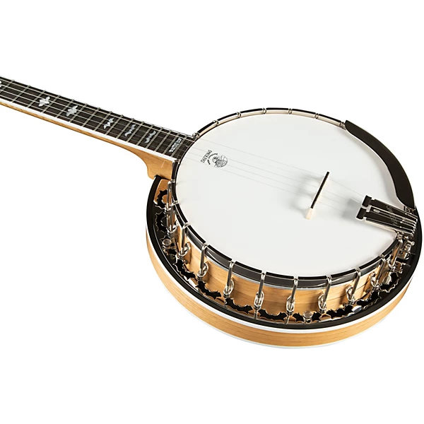White Lotus Left Handed 5 String Resonator Banjo