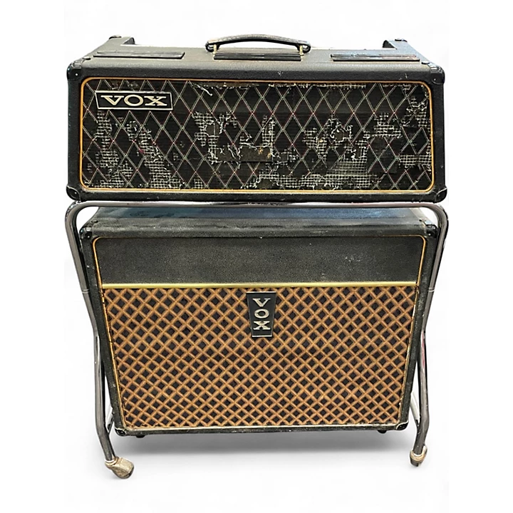 Vintage 1967 VOX BUCKINGHAM V1123 HEAD AND V4121 CAB Guitar Combo Amp