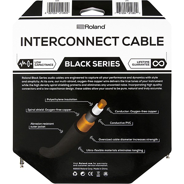 Black Series 1 4 TRS 1 4 TRS Balanced Interconnect Cable 10 ft Black