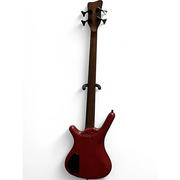 Warwick Used 2000s Warwick Corvette 4 String LImited Edition Cherry Electric Bass Guitar.gc