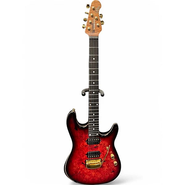 Ernie Ball Music Man Used Ernie Ball Music Man Jason Richardson Artist Series Cutlass Rorschach Red Solid Body Electric Guitar.gc