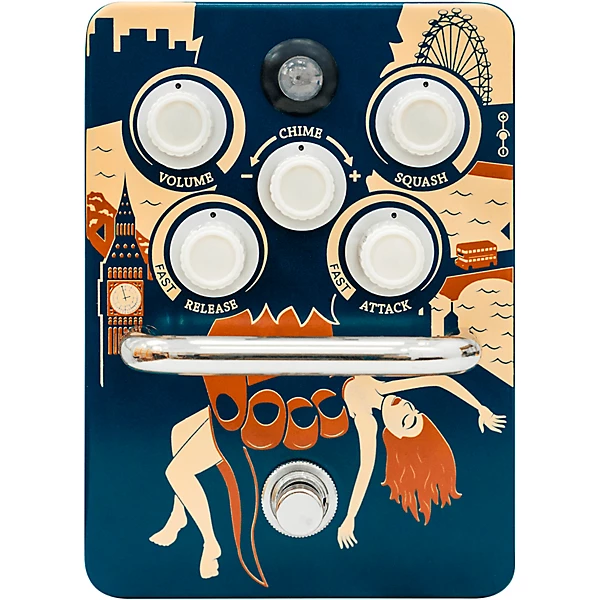 Orange Amplifiers Kongpressor Analog Compression Effects Pedal Level 1 J56156004000000.gc