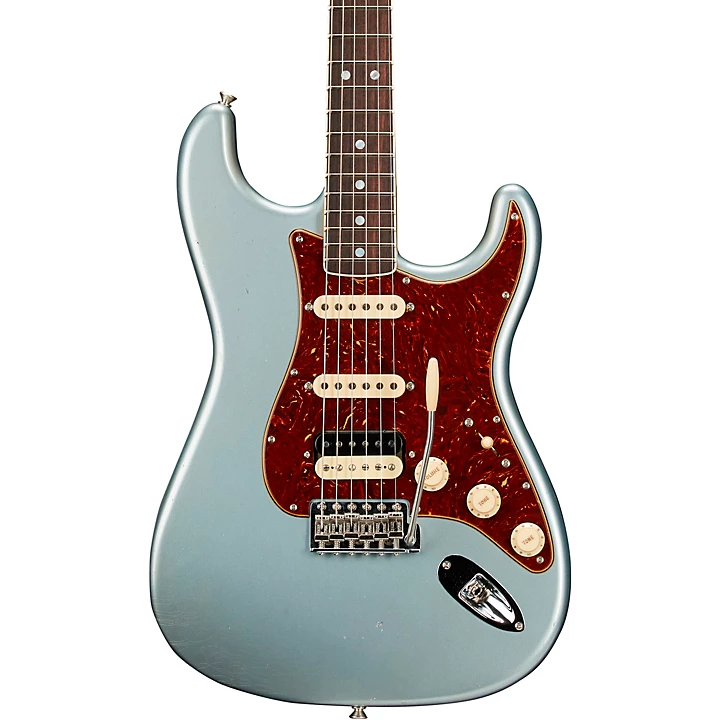 Fender Custom Shop Limited Edition '67 Stratocaster HSS Journeyman Relic Electric Guitar Faded Aged Blue Ice Metallic