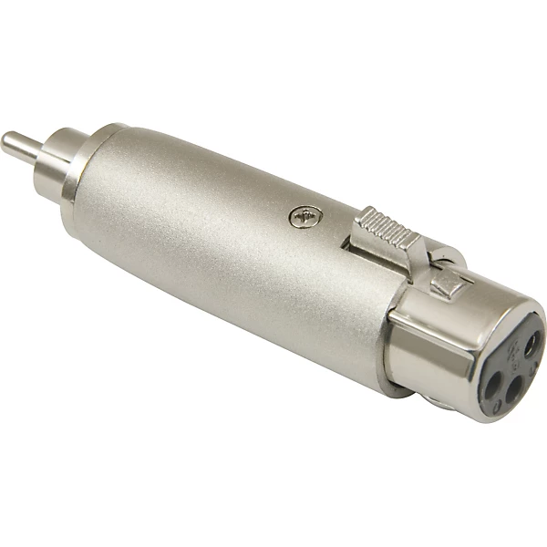 XLR Female to RCA Male Adapter Nickel