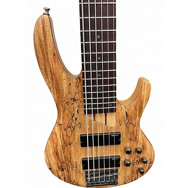 Used Esp  B206 6 String Spalted Maple Electric Bass Guitar