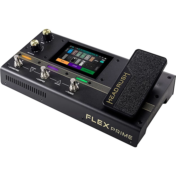 HeadRush Flex Prime Guitar Multi Effects Processor Amp Modeler Pedal Level 1 Black M13964004001000.gc