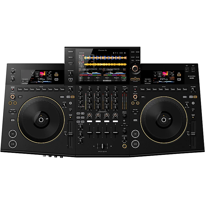 OPUS QUAD Professional 4 Channel All In One DJ System Black