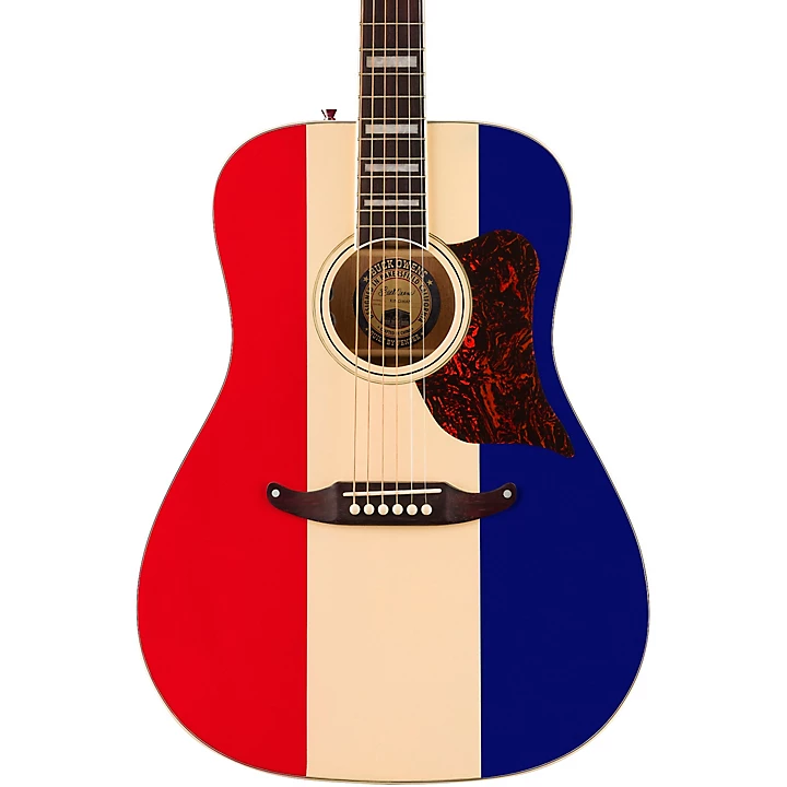 Fender Buck Owens Signature Kingman Limited Edition Acoustic Electric Guitar Level 1 Red White and Blue M13021004001000.gc