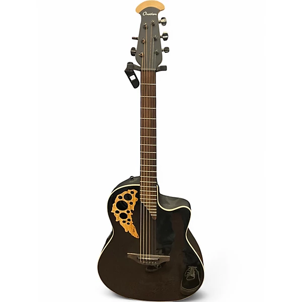 Used Ovation 1778TX 5 Elite Black Acoustic Electric Guitar