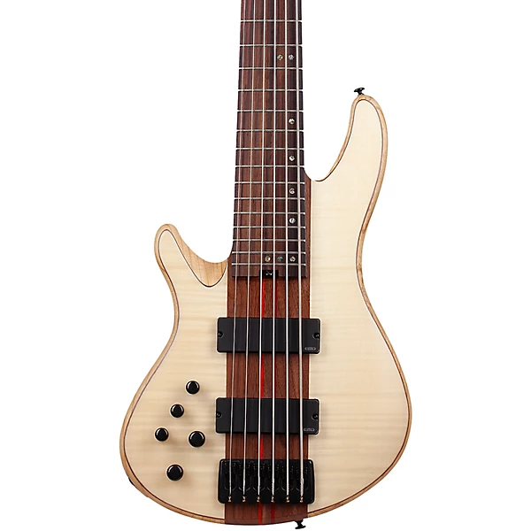 Schecter Guitar Research Charles Berthoud CB 6 Left Handed 6 String Electric Bass Natural Satin
