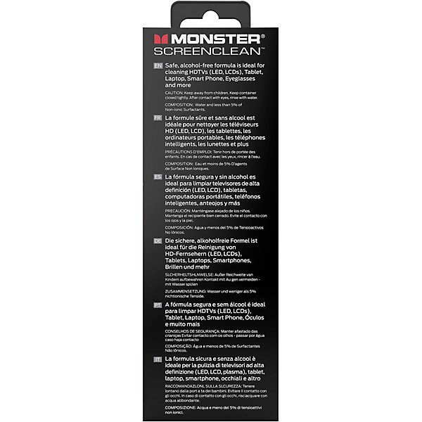 ScreenClean 200ML Bottle Microfiber Cloth