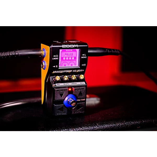 MS 80IR MultiStomp Pedal with Multi Layer IR Technology Effects Pedal Black and Gold