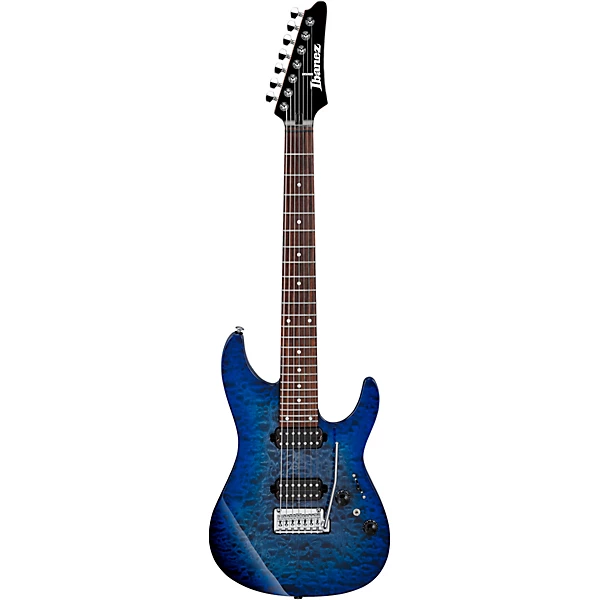 AZ427P2QM Premium 7 String Electric Guitar Twilight Blue Burst
