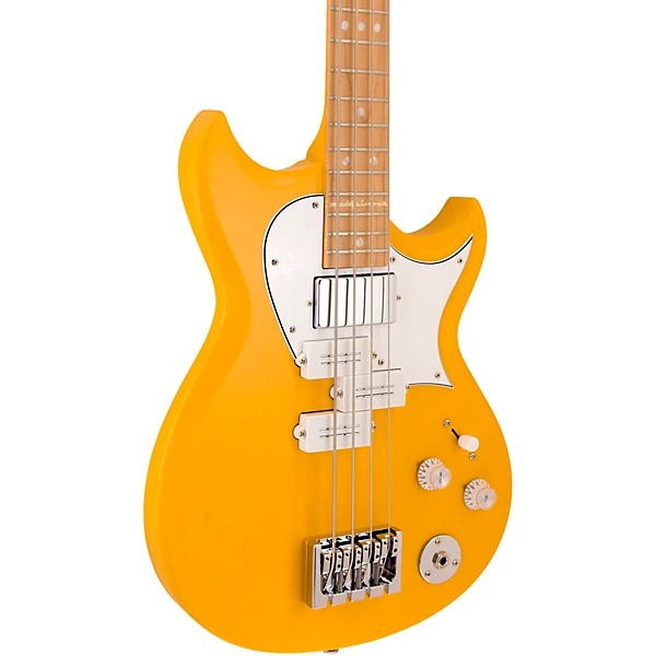 Reverend Mike Watt Signature Wattplower MKII 4 String Bass Guitar Watt Yellow