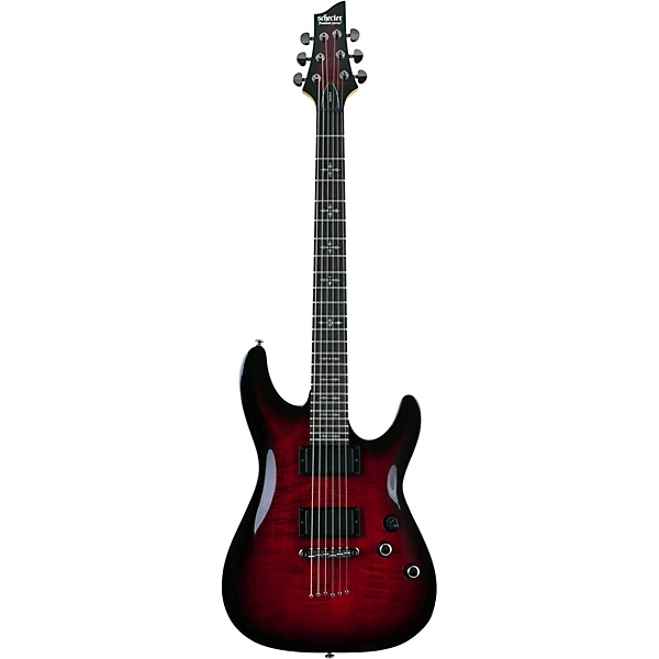 Schecter Guitar Research Demon 6 Electric Guitar Crimson Red Burst