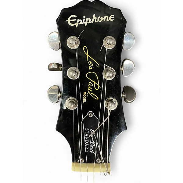 Used Epiphone Les Paul Standard Left Handed Black Electric Guitar