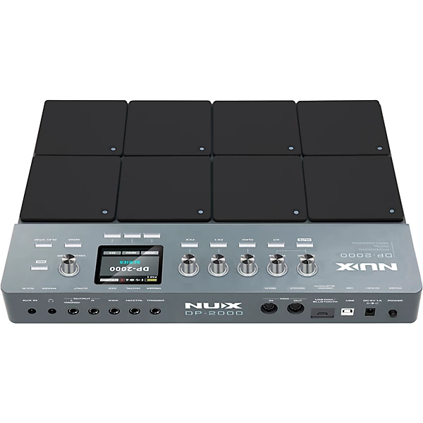 NUX DP 2000 Digital Percussion Pad with 8 Velocity Sensitive Pads, FX, and Bluetooth Black