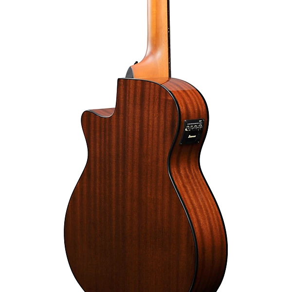 AEGB25E Grand Concert Acoustic Electric Bass Guitar Transparent Black Sunburst