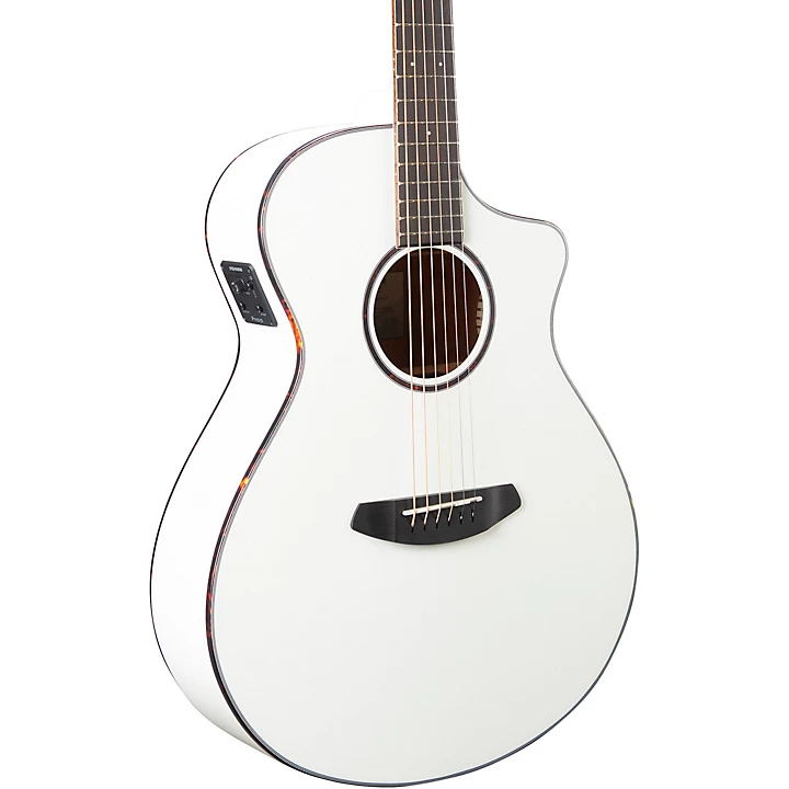 Breedlove Discovery Spruce Mahogany Concert Acoustic Electric Guitar Satin White