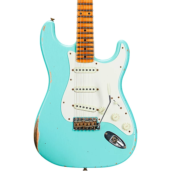 Limited Edition Fat 50s Stratocaster Relic Electric Guitar Super Faded Aged Seafoam Green