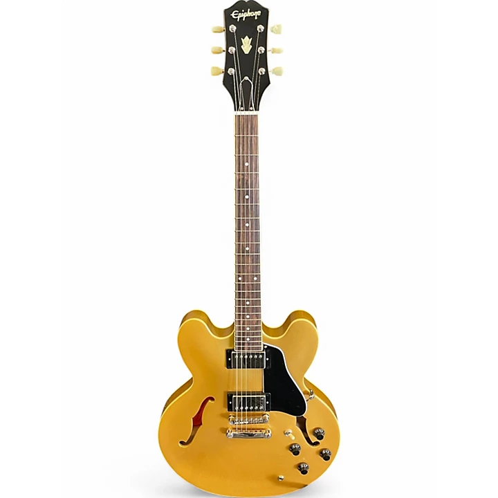 Used Epiphone ES335 Gold Hollow Body Electric Guitar