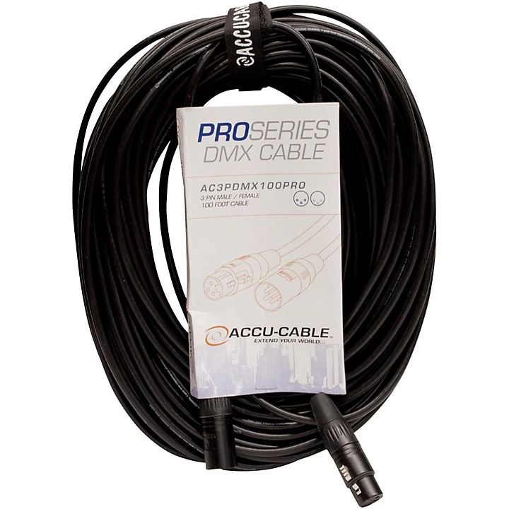 AC3PDMX5PRO Professional DMX Lighting Cable 100 ft
