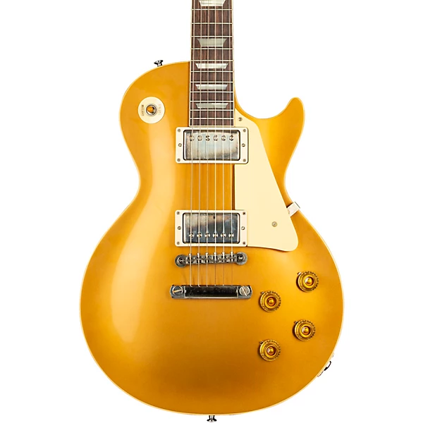 1957 Les Paul Standard Goldtop Dark Back Reissue VOS Left Handed Electric Guitar Double Gold