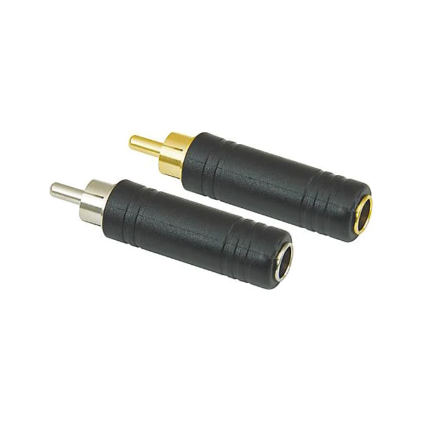 1 4 Female to RCA Male Adapter Gold