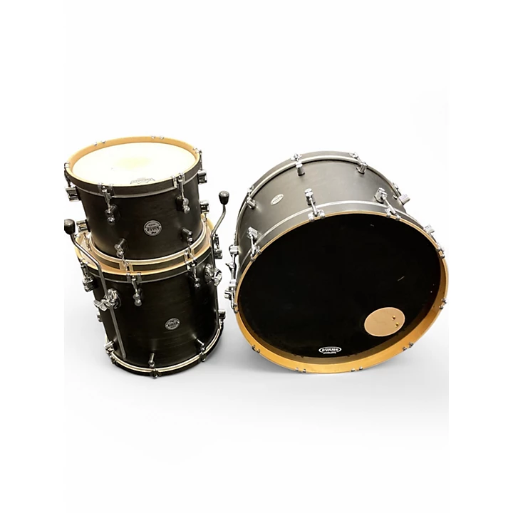 PDP by DW Used PDP by DW 3 Piece Concept Maple Classic Ebony with Ebony Hoop Drum Kit.gc
