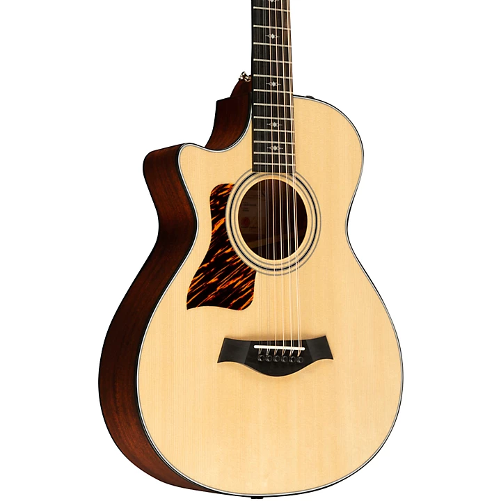 Taylor 352ce 12 Fret 12 String Left Handed Grand Concert Acoustic Electric Guitar Natural