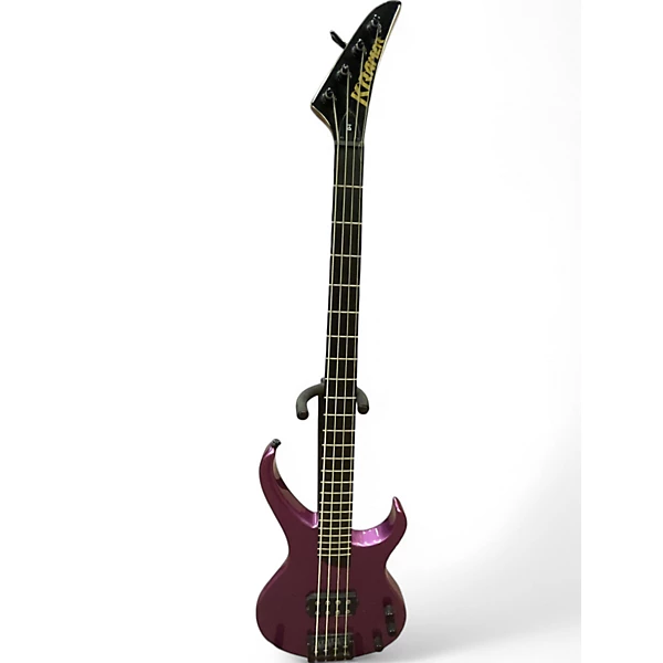 Used Kramer D 1 Disciple Thundercracker Metallic Purple Electric Bass Guitar