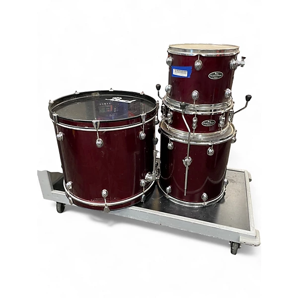 Pearl Used Pearl 4 Piece Center Stage Series Red Drum Kit.gc