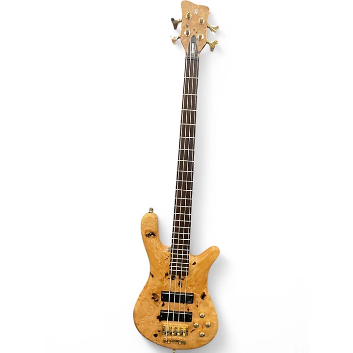 Used 2018 Warwick TEAMBUILT LIMITED EDITION STREAMER ASH BURL Electric Bass Guitar