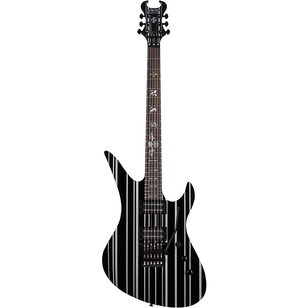 Schecter Guitar Research Synyster Gates Standard Electric Guitar Gloss Black with Silver Pinstripes
