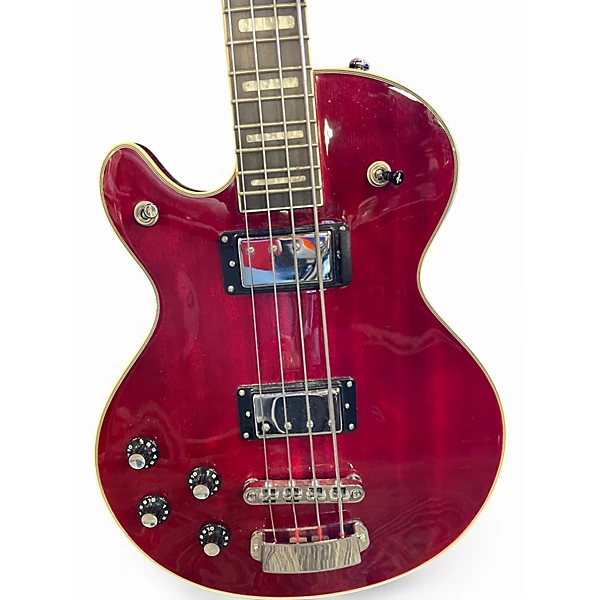 Hagstrom Used Hagstrom Viking Left Handed 2 Tone Sunburst Electric Bass Guitar.gc
