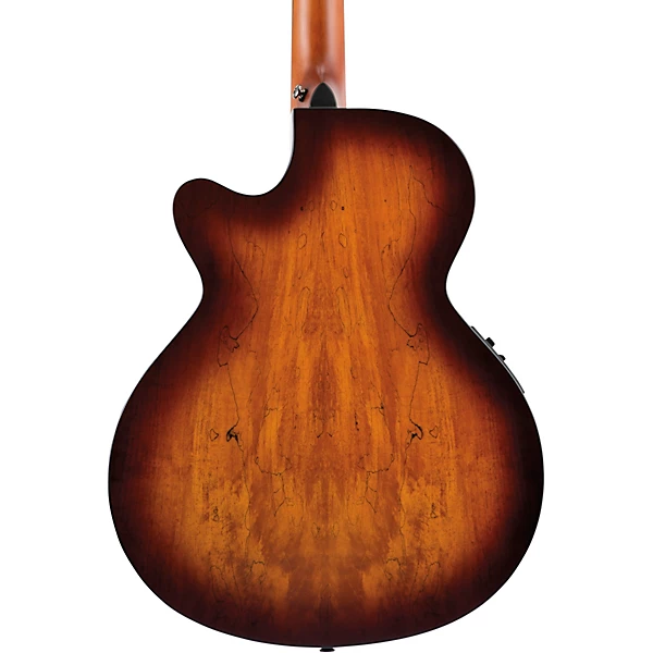 MX430 Spalted Maple Acoustic Electric Guitar Pack Whiskey Burst