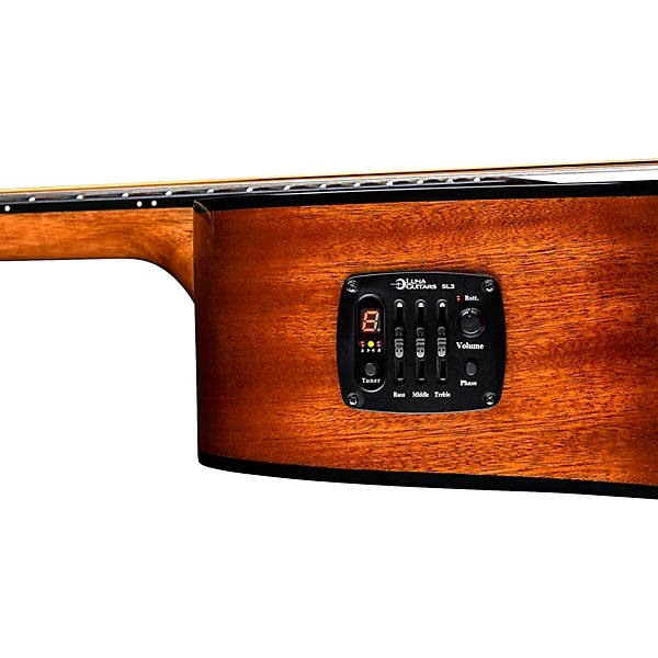 Gypsy Zebra Grand Concert Acoustic Electric Guitar Zebrawood