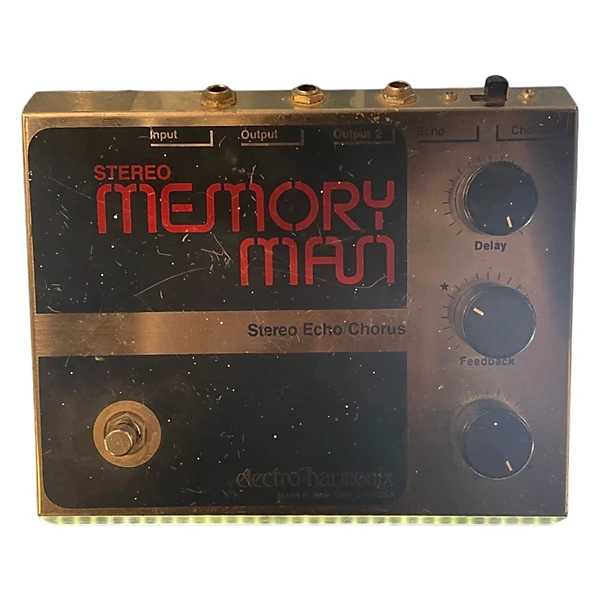 Vintage 1980s Electro Harmonix Stereo Memory Man Stereo Echo/Chorus Effect Pedal