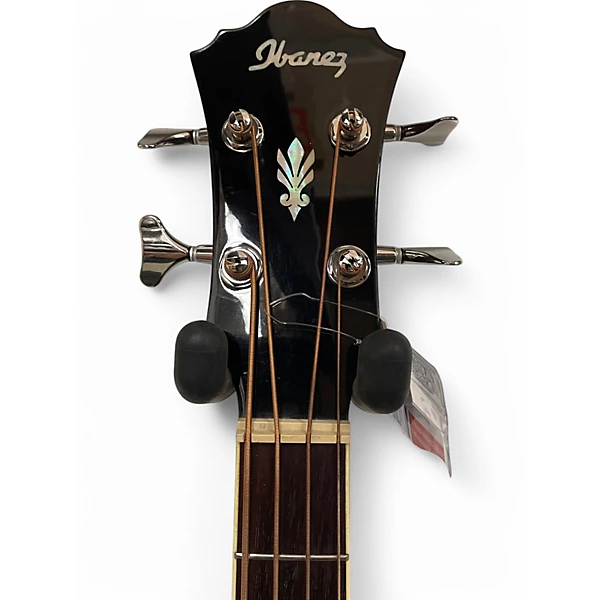 Ibanez Used Ibanez AEB10E Wine Red Acoustic Bass Guitar.gc