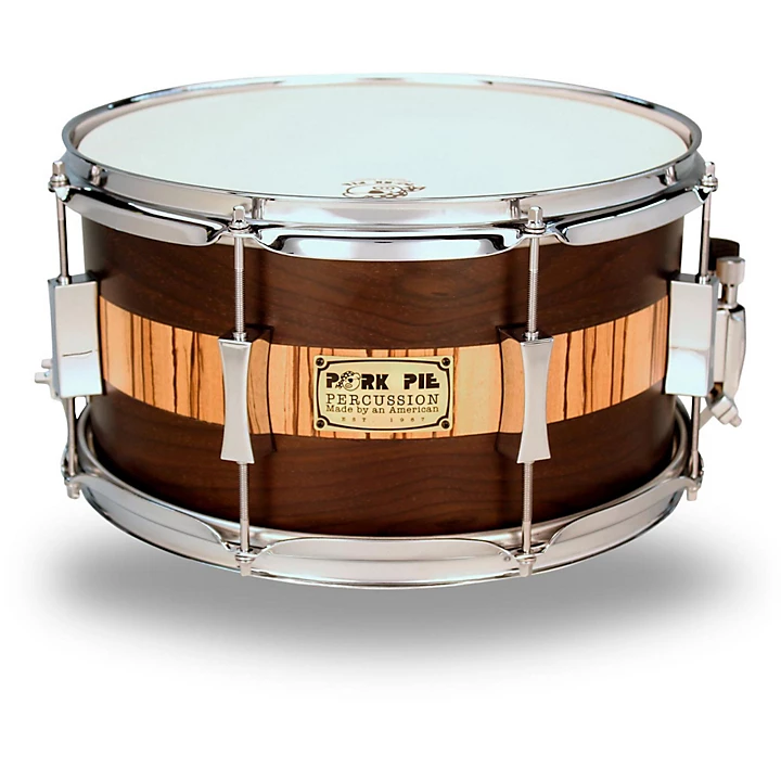 Exotic Rosewood Zebrawood Snare Drum