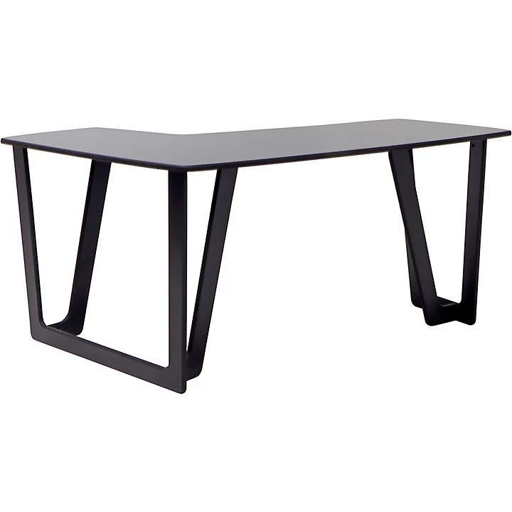 Argosy AIRE Artist Workstation Desktop Angled to Left no racks Hautelink Desktop Black Legs Level 1 Right M12817004000002.gc