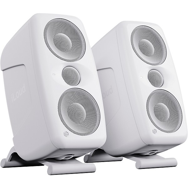 IK Multimedia iLoud MTMMKII Powered Studio Monitor Pair Level 1 White M13038004002000.gc