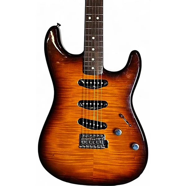 Used 2007 Fender FMT STRATOCASTER Tobacco Sunburst Solid Body Electric Guitar