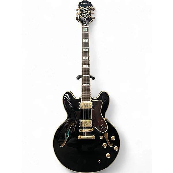 Used Epiphone Sheraton II Pro Black Hollow Body Electric Guitar