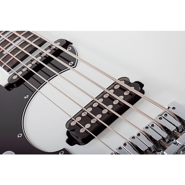 Schecter Guitar Research Stargazer 5 LH Electric Bass Gloss White