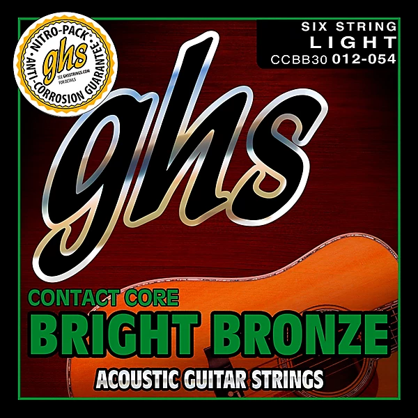 Contact Core Bright Bronze Light Acoustic Guitar Strings